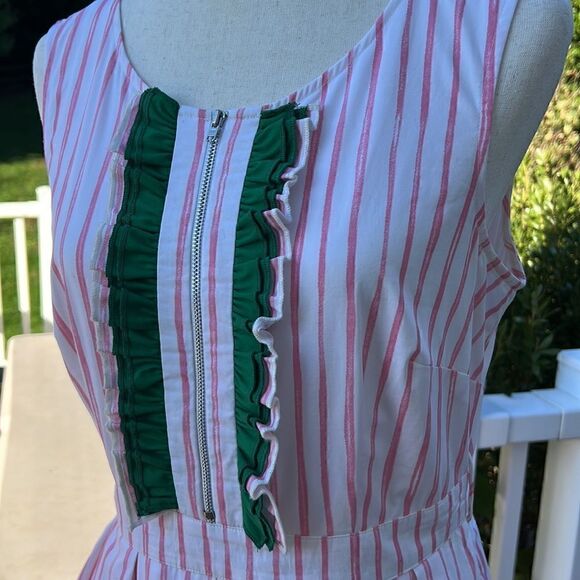 Wayward Fancies Women’s M Preppy pink & Green Retro inspired midi dress - Picture 10 of 16